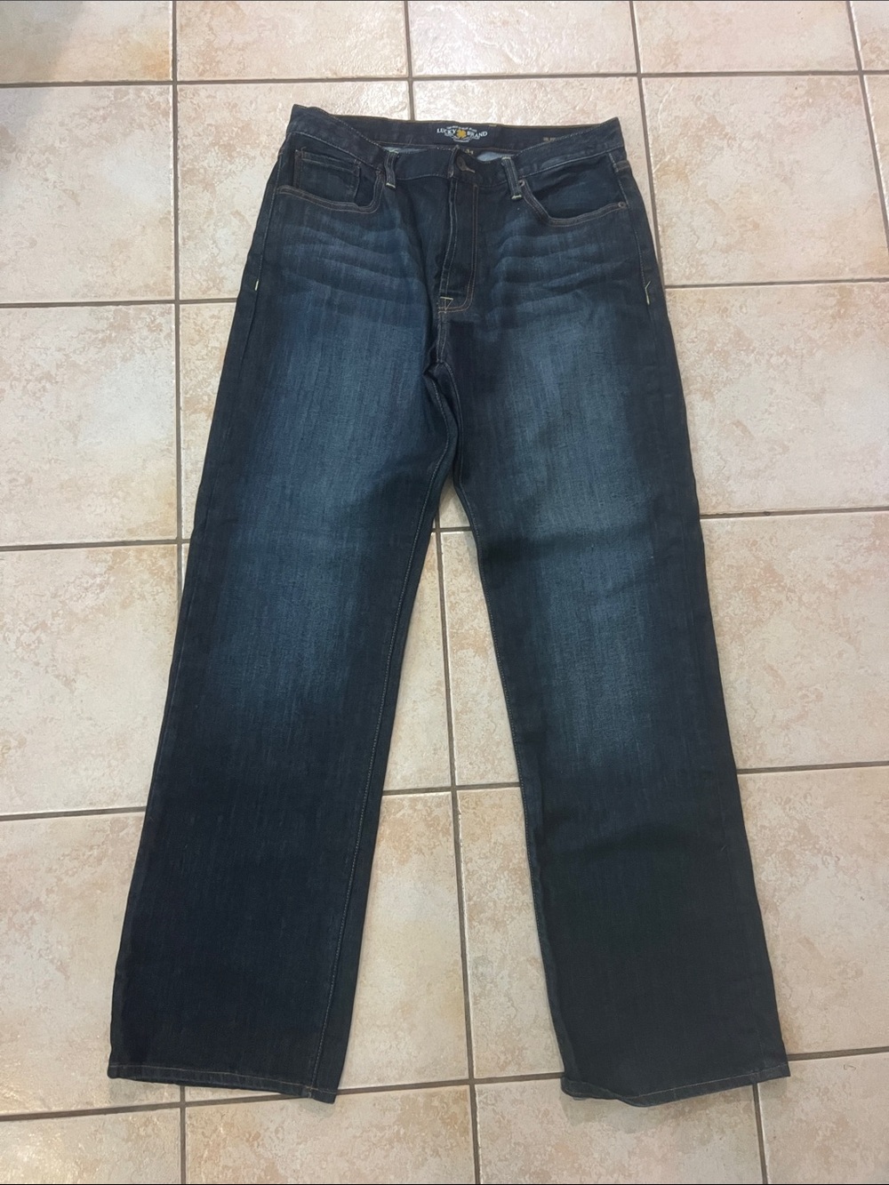 Lucky Brand‎ Men's Dark Wash 181 Relaxed Jeans, 34x34
